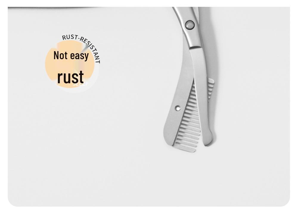 Beauty Method Stainless Steel Eyebrow Trimmer Tool with Comb & Scissors for Beginners