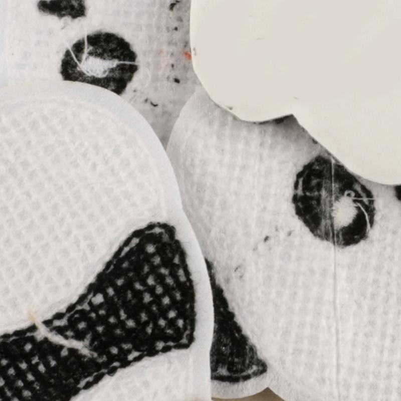 4Pieces Panda Theme Patches Iron On/Sewing On Cartoon Appliques For Personalizing Caps And Shoes Bags Great For All Ages