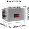 Odmrazovač čelního skla 3-otvorový Elektrický odmrazovač vozidla, Rychlý 2 v 1 Ohřev Chlazení Sušení Vysoký výkon 800W Kompaktní odmrazovací ventilátor, Přenosný Nízká hlučnost