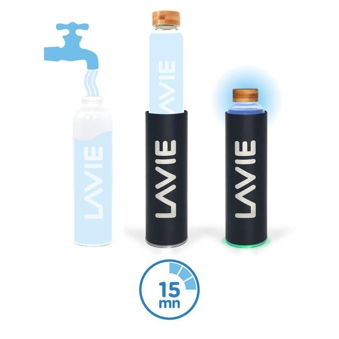 Purificateur d'eau - lavie - 2go - compact - lumière uva - écologique, sans consommable