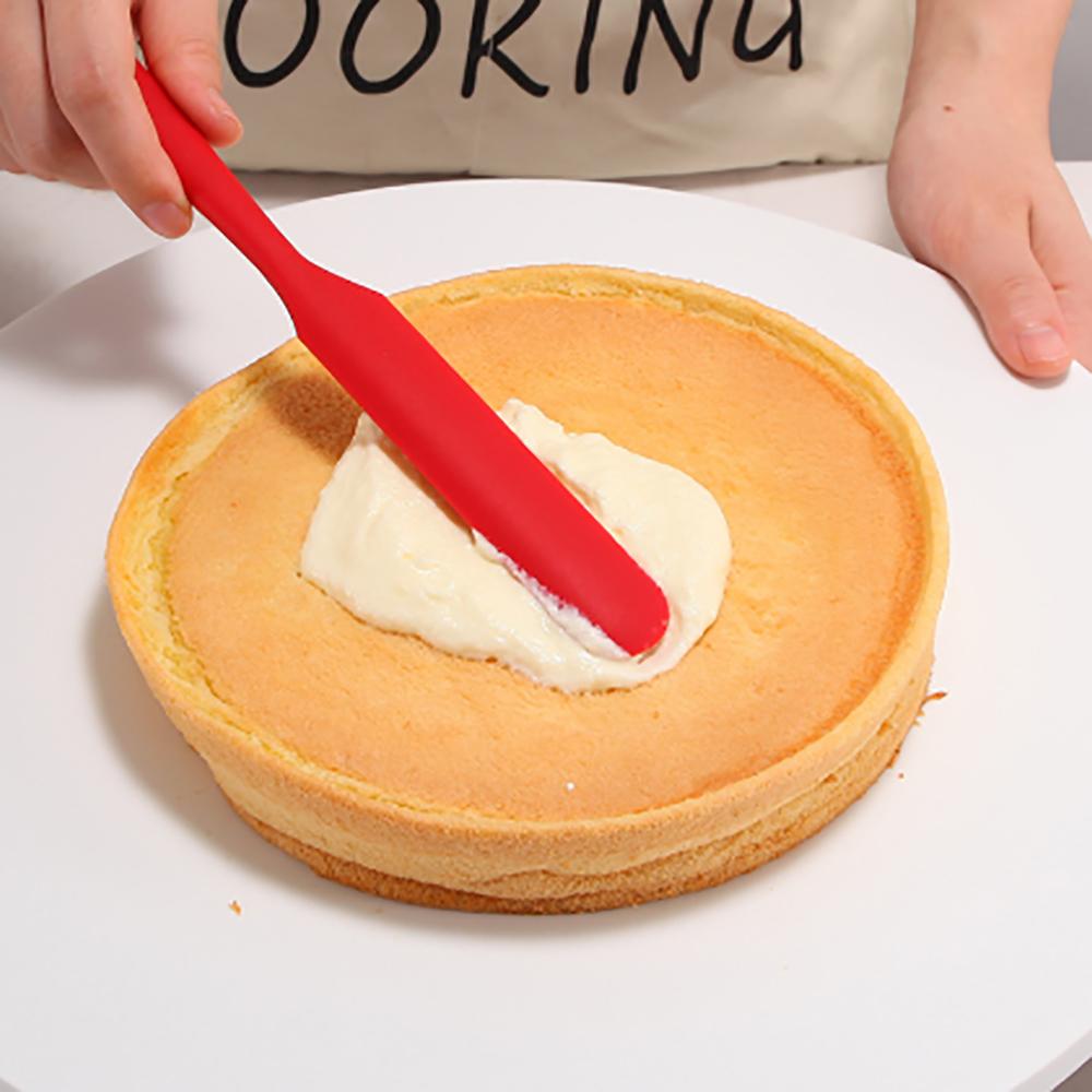 1Pcs Color All-in-one Long Silicone Scraper Cream Butter Silicone Kissing Knife Stirring Spatula Cake Baking Tool DIY