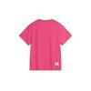 Li Ning Casual Cartoon Pattern Printed Round Neck Short Sleeve T-Shirt Women Tops Bright-Pink ATST808-5