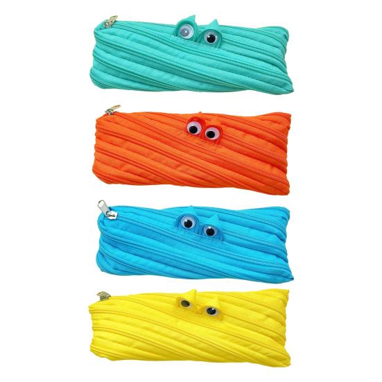 Pencil Case Multifunctional Storage Bag Smooth Zipper Large Opening Pencil Pouch for School Travel Cosmetic Glasses Stationery Organizer