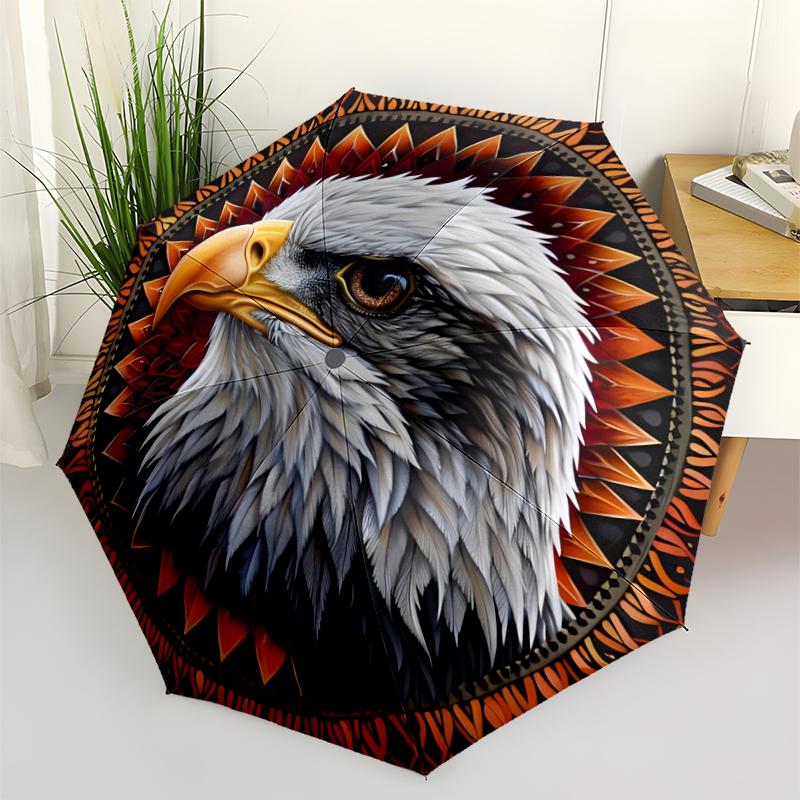 Eagle Fashionable Automatic Opening/Closing Folding Umbrella. Portable and Foldable, Ideal for Gift, Travel, and Daily Use.