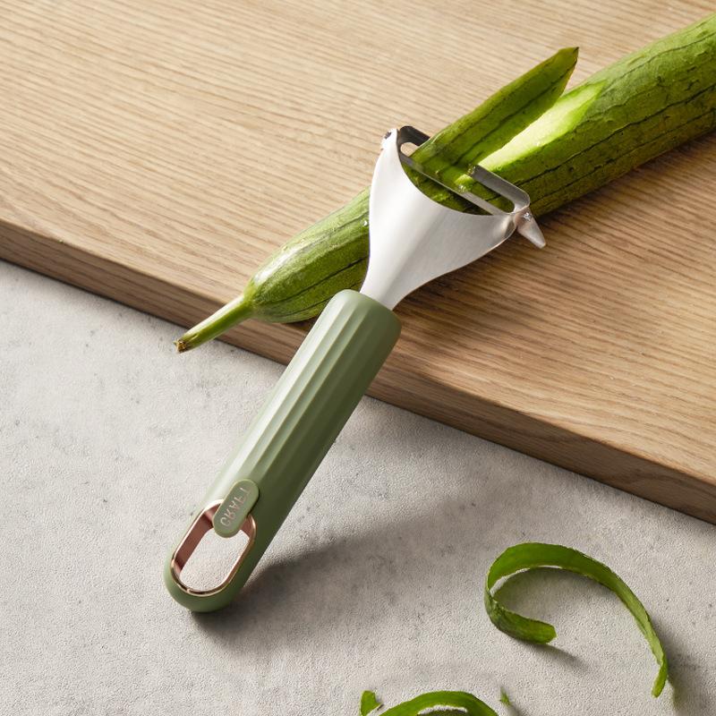Kitchen Stainless Steel Peeler Household Hanging Loofah Potato Peeler Multi-purpose Melon, Fruit and Vegetable Planer