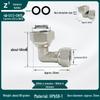 Copper 90° Elbow DN15, 4-Point Thickened Right Angle, Double Internal Thread, 6-Point Live Joint, Equal/Unequal Dia.