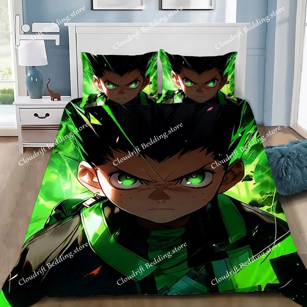 Cartoon Hunter X Hunter Duvet Cover Pillowcase Bedding Set Adult Boy Girl Bedroom Decoration Children Single Double Large Size