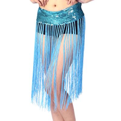 Belly Dance Hip Scarf Belt Sequins Practise Trainning Leaves HipScarf skirt belt