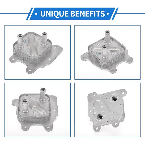 1 Pc Engine Oil Cooler for Nissan Rogue 2014-2020,for Nissan Altima 2013-2018 Aluminum Alloy Transmission Oil Cooler Trans Cooler with O-ring Seals