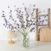 Artificial Crabapple Blossom Stem Realistic Faux Begonia Vine Branch Long Stem Fake Flowers for Spring Summer Indoor Wedding Home Table Centerpiece