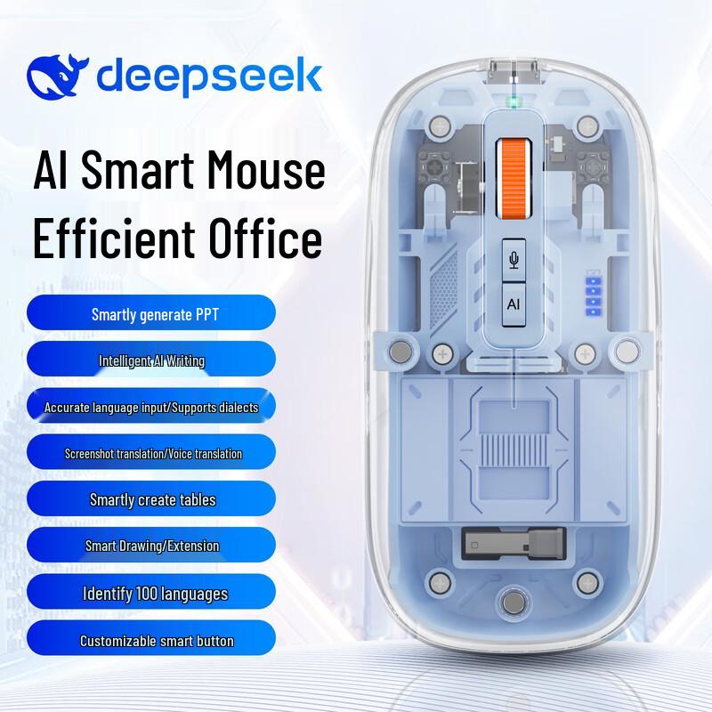 

You Shi AI Voice Wireless Transparent Bluetooth Mouse