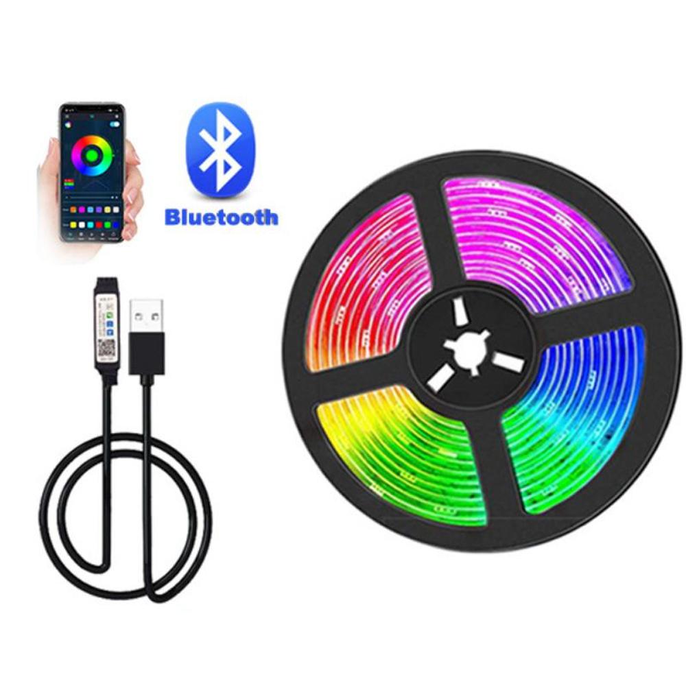 5V USB LED Strip Light in Multiple Colors - Flexible SMD 2835 Tape, Can Be Cut and Self-adhesive, Suitable for TV Backlight Cabinet Home Lighting