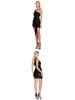 Women's One-Shoulder Sequin Bodycon Dress - Sweet and Spicy Style