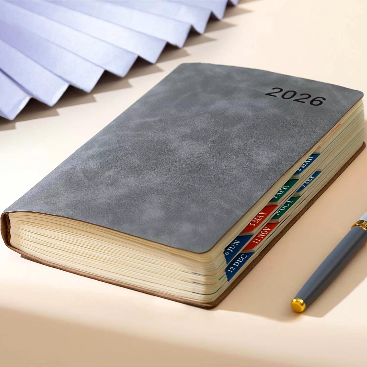 Planner Book, Self-Discipline Calendar Planner, WeeklyMonthly Planner Layouts, 360-Page Daily Organizer, Portable Notebook (As shown-24647)-