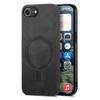 Custodia posteriore in pelle per iPhone 16e Compatibile con MagSafe Cover per telefono con tocco vellutato