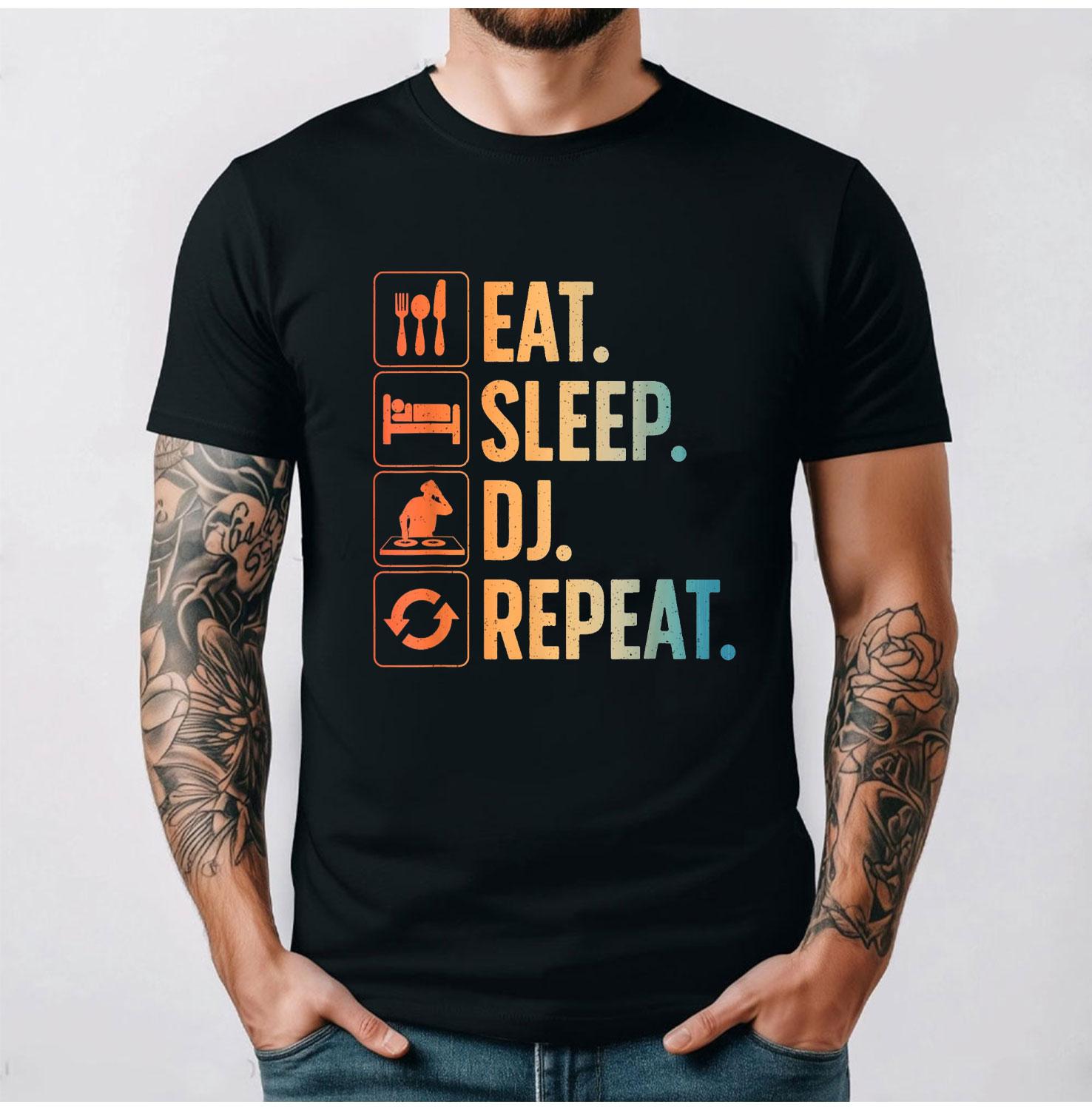 Cool DJ Art for Men Women Disc Jockey Music Producer EDM DJ T-Shirt 90s Graphic T Shirts Casual Style Retro Short Sleeve Tops S разноцветный