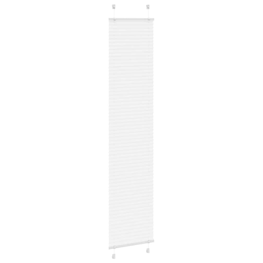 Roleta Plisowana Biała 45X200 Cm Szerokość Tkaniny 44,4Cm