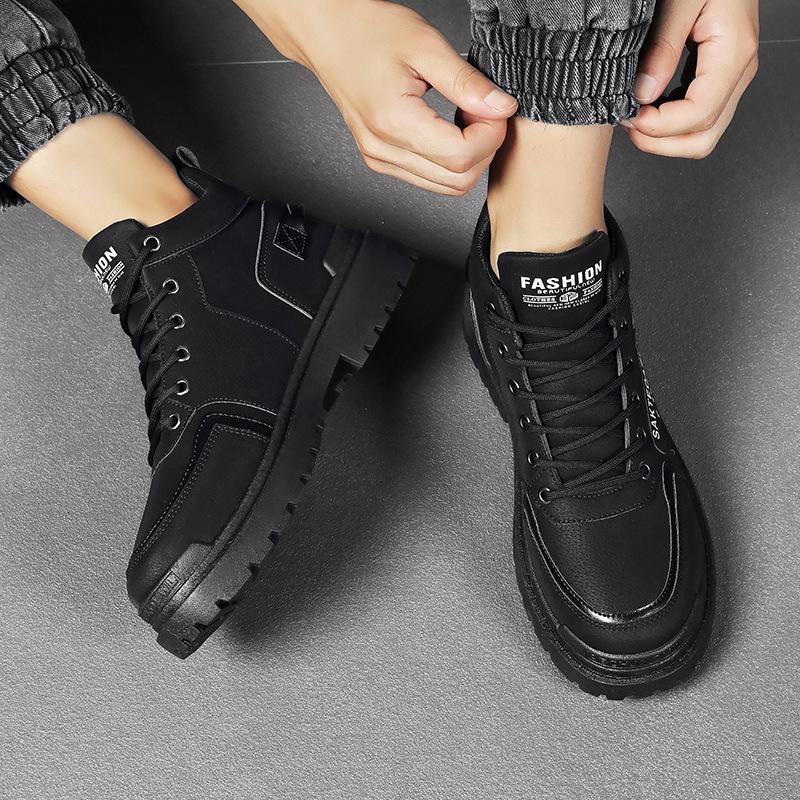 Autumn new high-top retro Martin boots men's shoes sports wear-resistant hiking shoes men's versatile shoes men