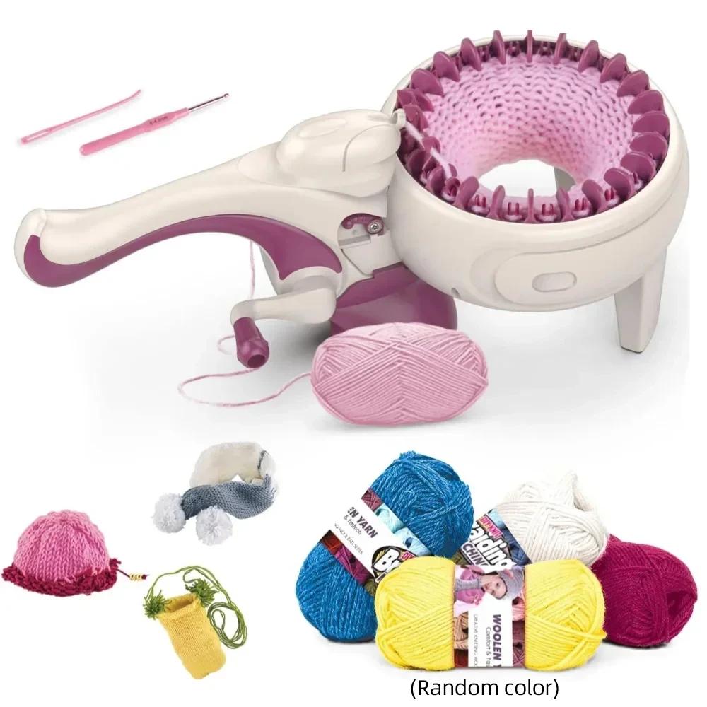 

DIY Knitting Machine Package Wool Weaving Loom Toy designed for Girls Pretend Enjoy Hand Braiding Machine Smart Weaver Instructive Playthings Gifts