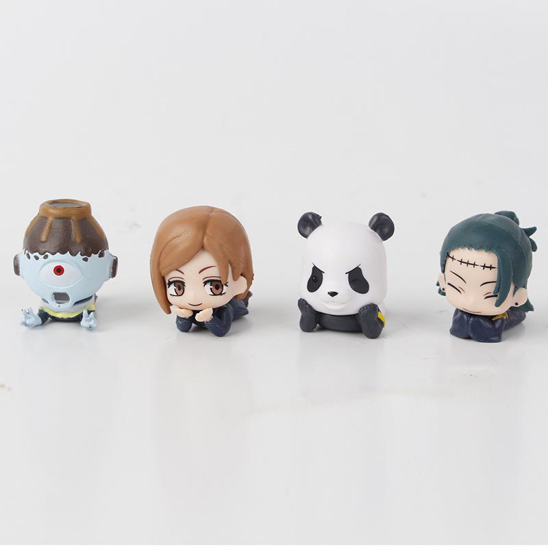 New Anime Kaisen Figure Q Version Satoru Gojo Itadori Yuji Fushiguro Megumi Kugisaki Model Car Decora Blind Box Gift Toy