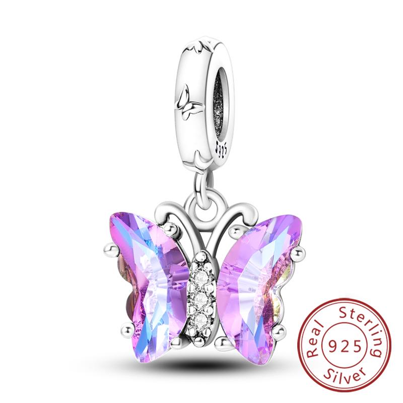 Original Charms Beads Pendan Copper Firefly Bee Butterfly Hummingbird Charm For Bracelets Charm Women Jewelry Gift