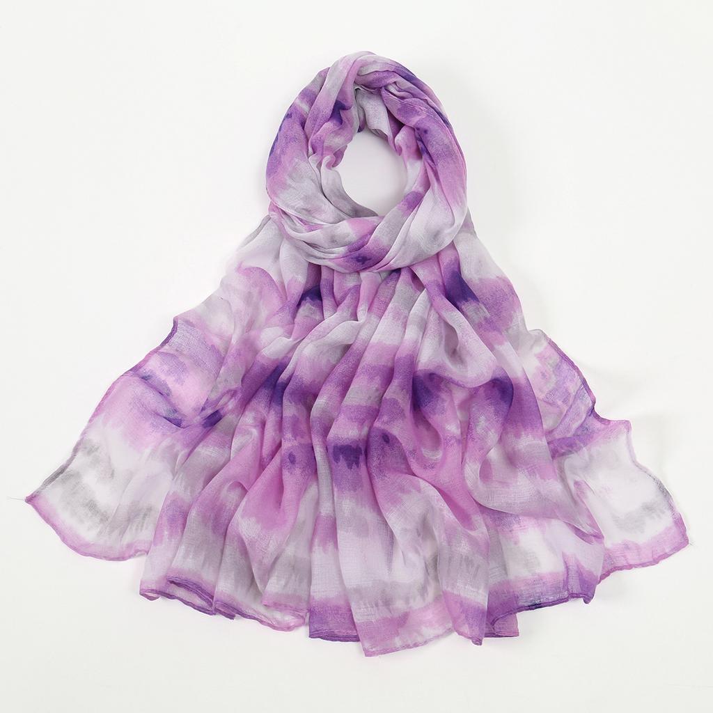 Newest Fashion Color Blending Volie Hijab Scarf Women Shawl Scarf Head Wrap Pashmina Stole Bufandas Maylasia Tudung Scarf