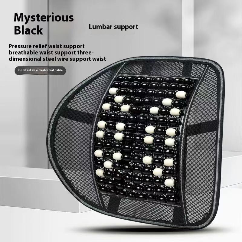 Letný Drevený Korálkový Podsedák na Autosedačku Priedušná Chladivá Podložka Univerzálna Ventilovaná Chladiaca Podložka na Sedadlo pre Všetky Ročné Obdobia