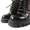 Great LOUIS VUITTON Ankle boots Leather monogram lace-up leather Women 36 G34085 Used