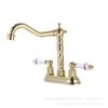 Widespread Basin Faucet Bathroom 4 inch Hot Cold Water Mixer Crane Deck Mounted Bath Tap Basin Mixer Brass Antique Bronze