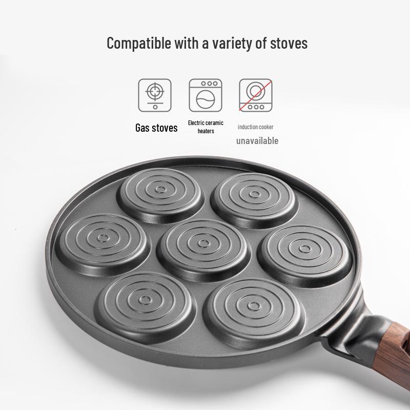Die-Cast Non-Stick Smiley Face Waffle & Pancake Pan