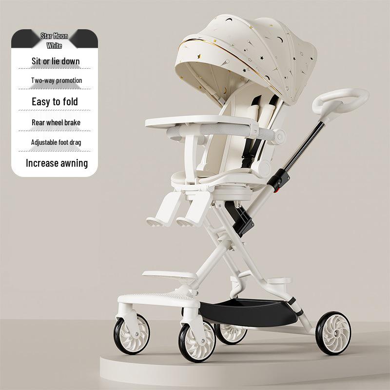 Baby Stroller: Lightweight, Reversible & Foldable Design