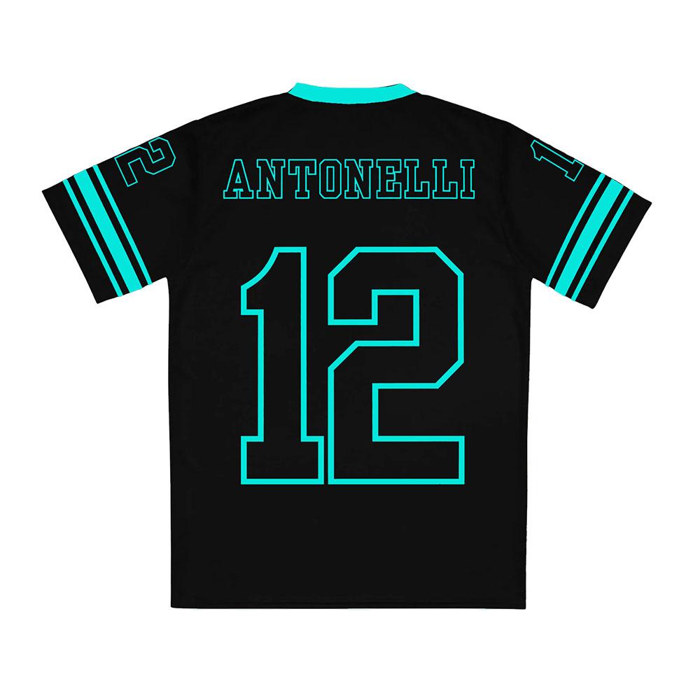 Racing Driver Kimi No.12 Antonelli Jersey Unisex Streetwear Loose V-neck Short Sleeve Male T-shirt Fashion Design 3D Print Tees