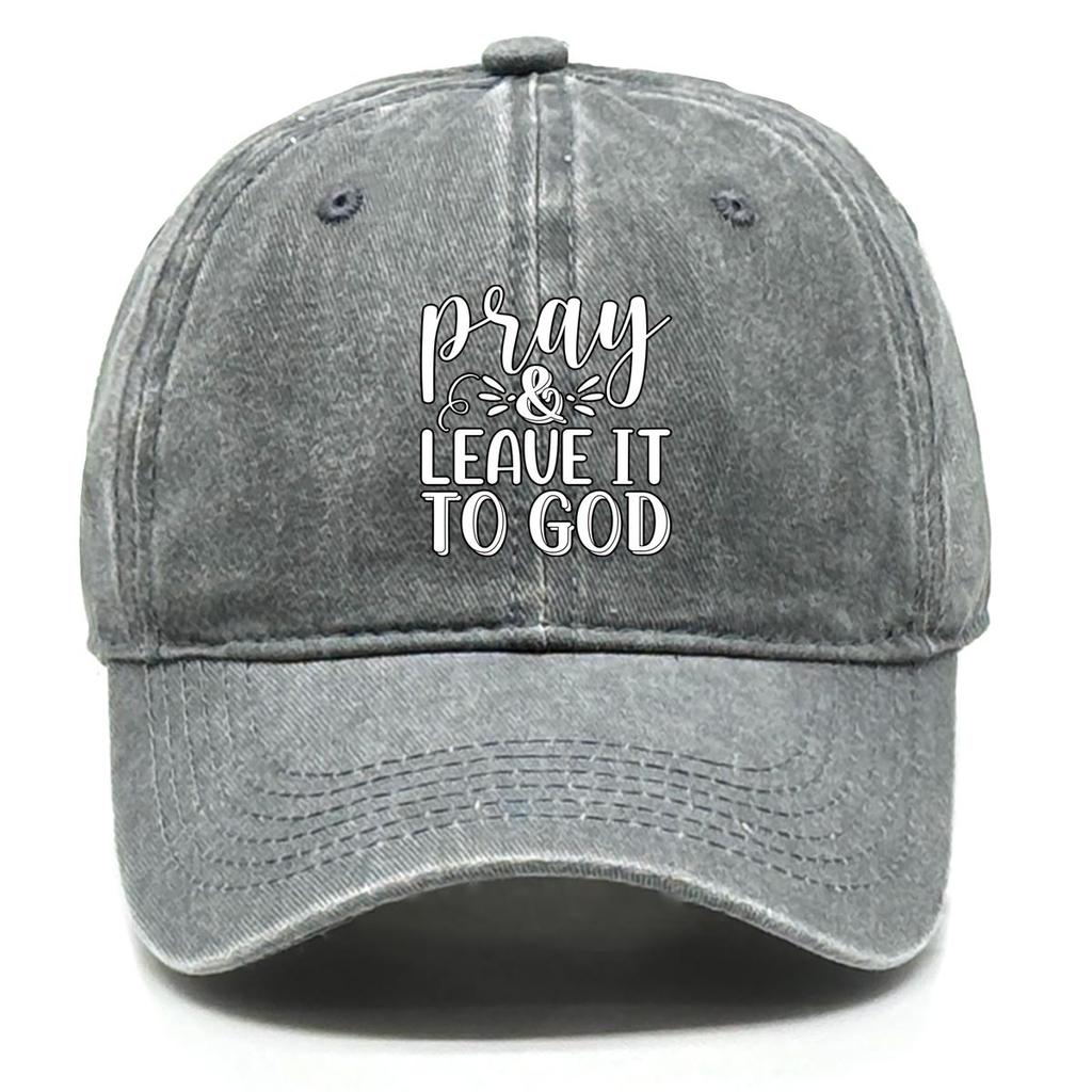 PRAY" Print Adjustable Baseball Cap, Mesh Hat Adjustable Strap Breathable Raw Brim Sporting Snapback Baseball Hat