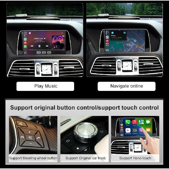 Wireless CarPlay Android Auto For Benz E-Class W212 E300 E350 Coupe NTG4.5 5.0 2012-2016 Interface Upgrade Decoder Box MuItimed
