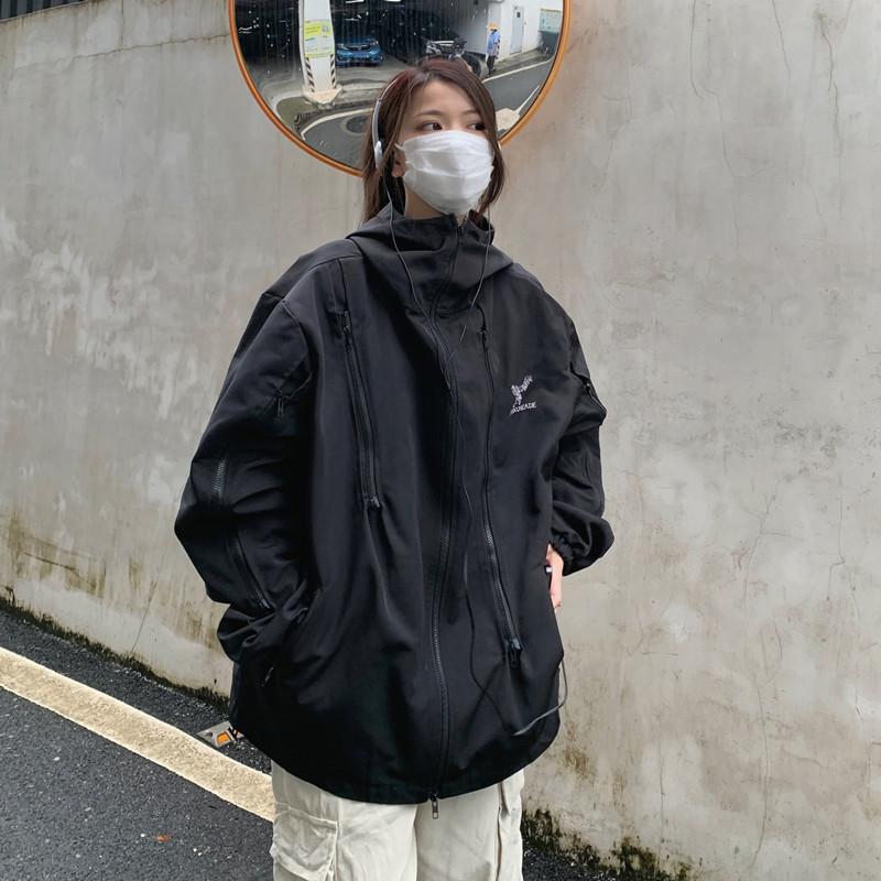 Jachete Femeie Cu Glugă Largi Streetwear Trenci Roșu Haine Moda Îmbrăcăminte