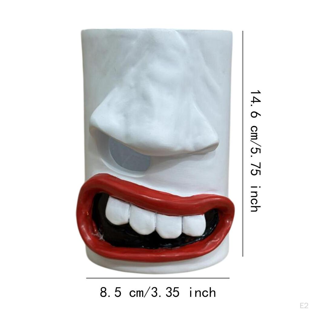 Face Tissue Box Cover Nose Mouth Dispenser Resin Funny Stylish Decorative Napkin