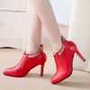 New Autumn Short Boots Sharp Pointed Outdoor Antislip Shoe Trendy Versatile Fashion Boot Comfort Casual Women's Shoes Botas