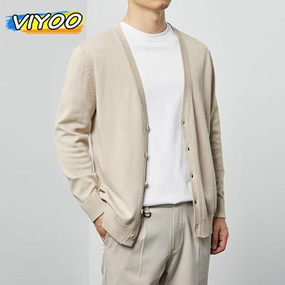 Spring Elegant Men's Winter Kintting Clothing 2024 Sweater Cold Blouse Vintage Cotton Korea Style Casual Coat Business Cardigan For Men