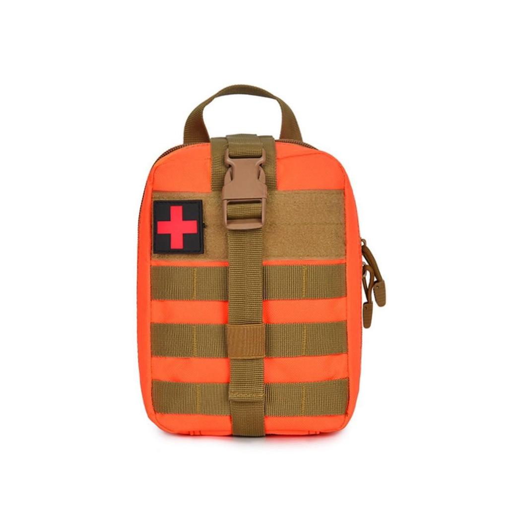 Custom Tactical Medical First Aid Kit: Portable Car-Mounted Outdoor Survival Bag with Equipment and Accessories.