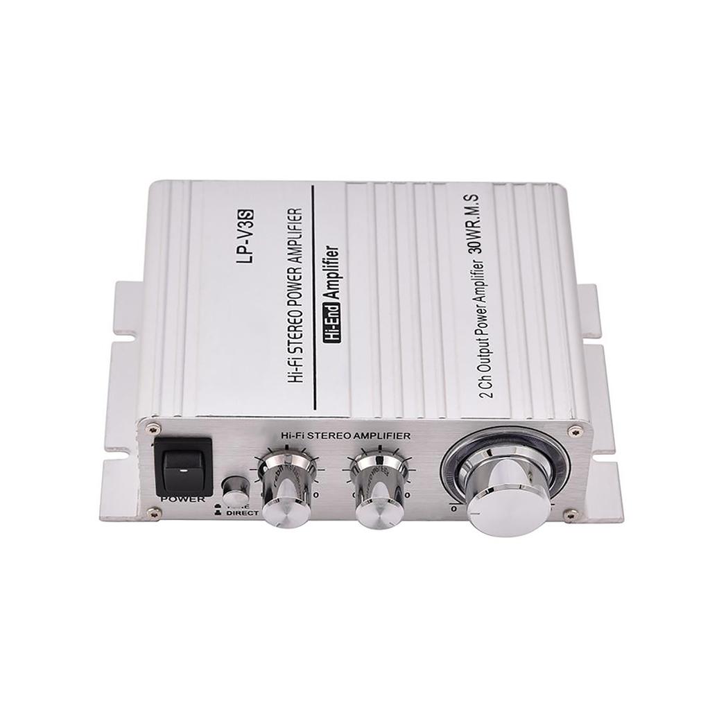 2 Channel HiFi Stereo Auto Car   Power Amplifier Digital Amp Silver