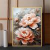 5d DIY Diamond Painting Cross Stitch Peony Flowers Diamond Embroidery Mosaic Plants Flowers Full Round Drill Home Decor
