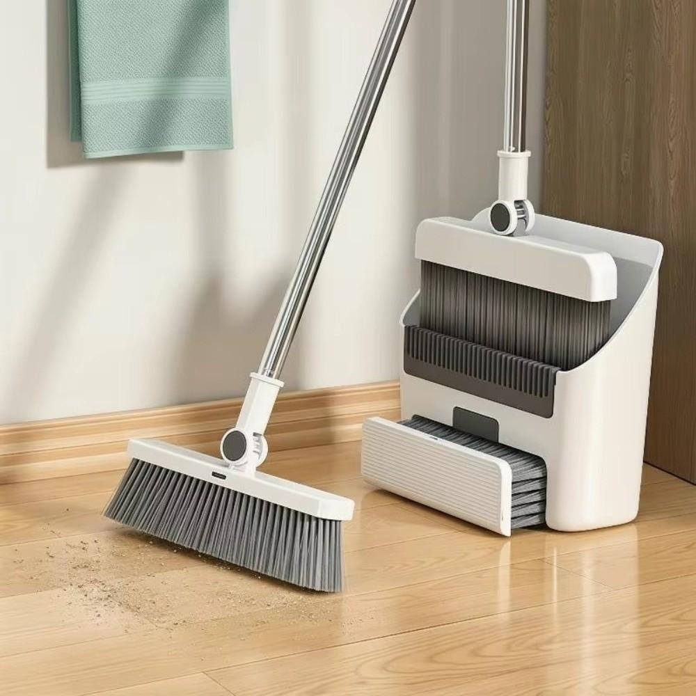 3-in-1 Cleaning Brush Set Long Handle Household Cleaning Set Practical Folding Broom Set Household