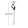 1pc Solar Lawn Light - Cat Paw & Butterfly Design with Moon & Stars, Outdoor Garden Decor Light, Iron Light for Yard, Party Gift