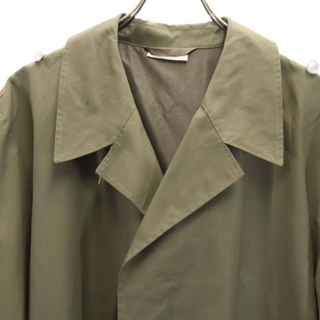 EAST GERMANY ARMY 70s 80s Vintage Raincoat K52 Khaki Military Men's Used