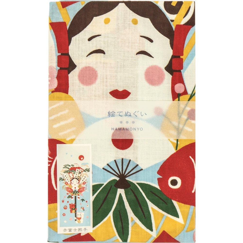 Imagine cu model Hama, greblă Fuji roșie tenugui