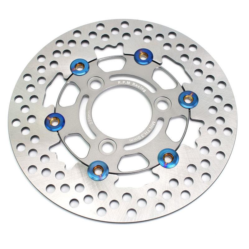 220mm Rpm Disc Brake Motorcycle Front Rear Wheel Caliper Rotor Disks Streetbike Bike for Yamaha Nmax Xmax Scooters Niu