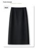 Women's Gray Bodycon Midi Skirt, High-End Spring 2025 Slim Fit