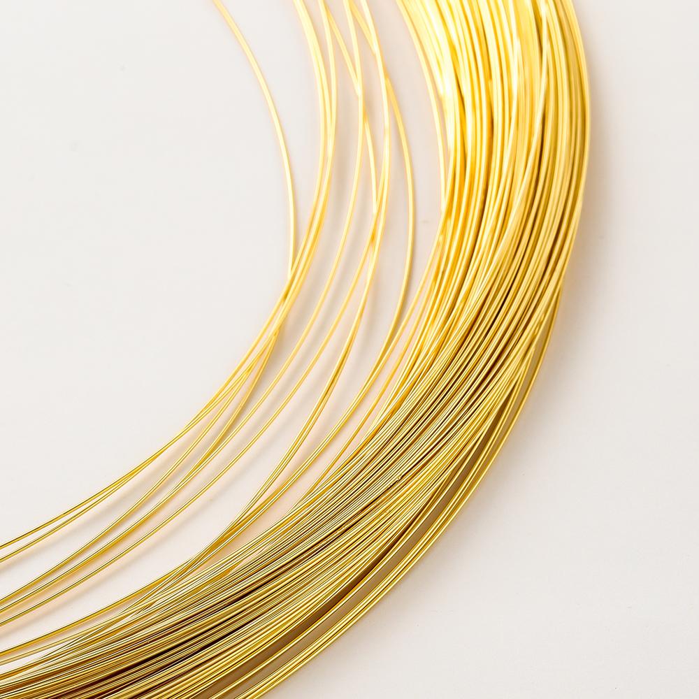 2 Meters/roll 0.4 0.5 0.6 0.7 0.8mm 14K Gold Winding Copper Thread Bracelet Crafts Cord Fitting DIY Jewelry earing Supplies