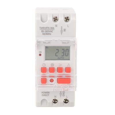 7 Days Programmable Timer Switch Digital LCD Display Electronic Countdown 24 Hours TM919TK30A