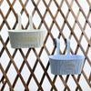 Metal Iron Hanging Flower Pot for Railing Fence Balcony Plant Holder Garden Planter Bucket with Detachable Hooks Decor